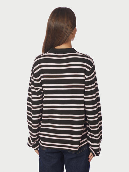 Malo Polo Knit Blouse - Dark Brown