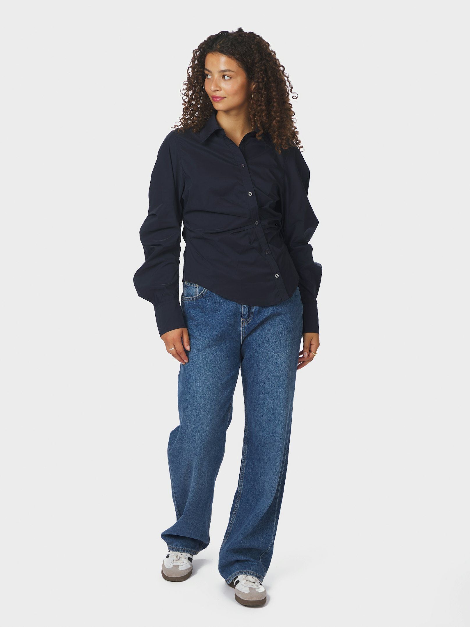 Neoella solid Shirt - Navy