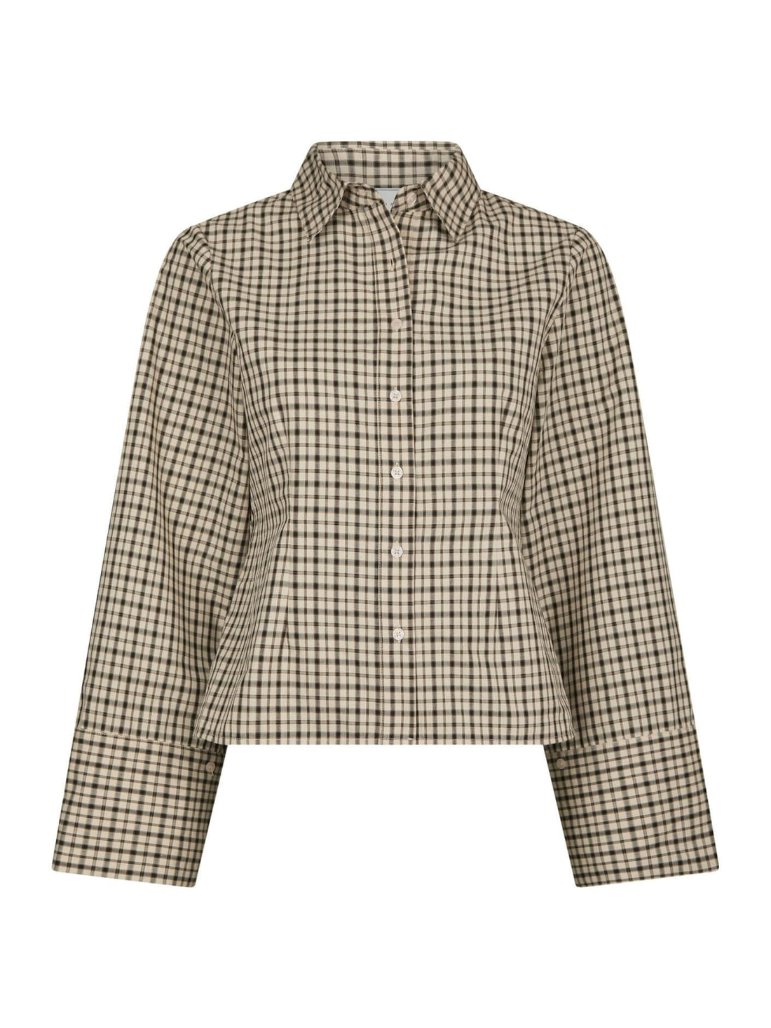 Rosa Checked Shirt - Beige