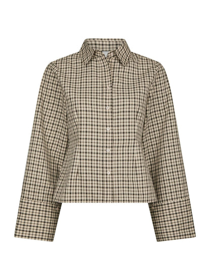 Rosa Checked Shirt - Beige