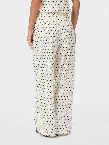 Malba Dot Pants - White