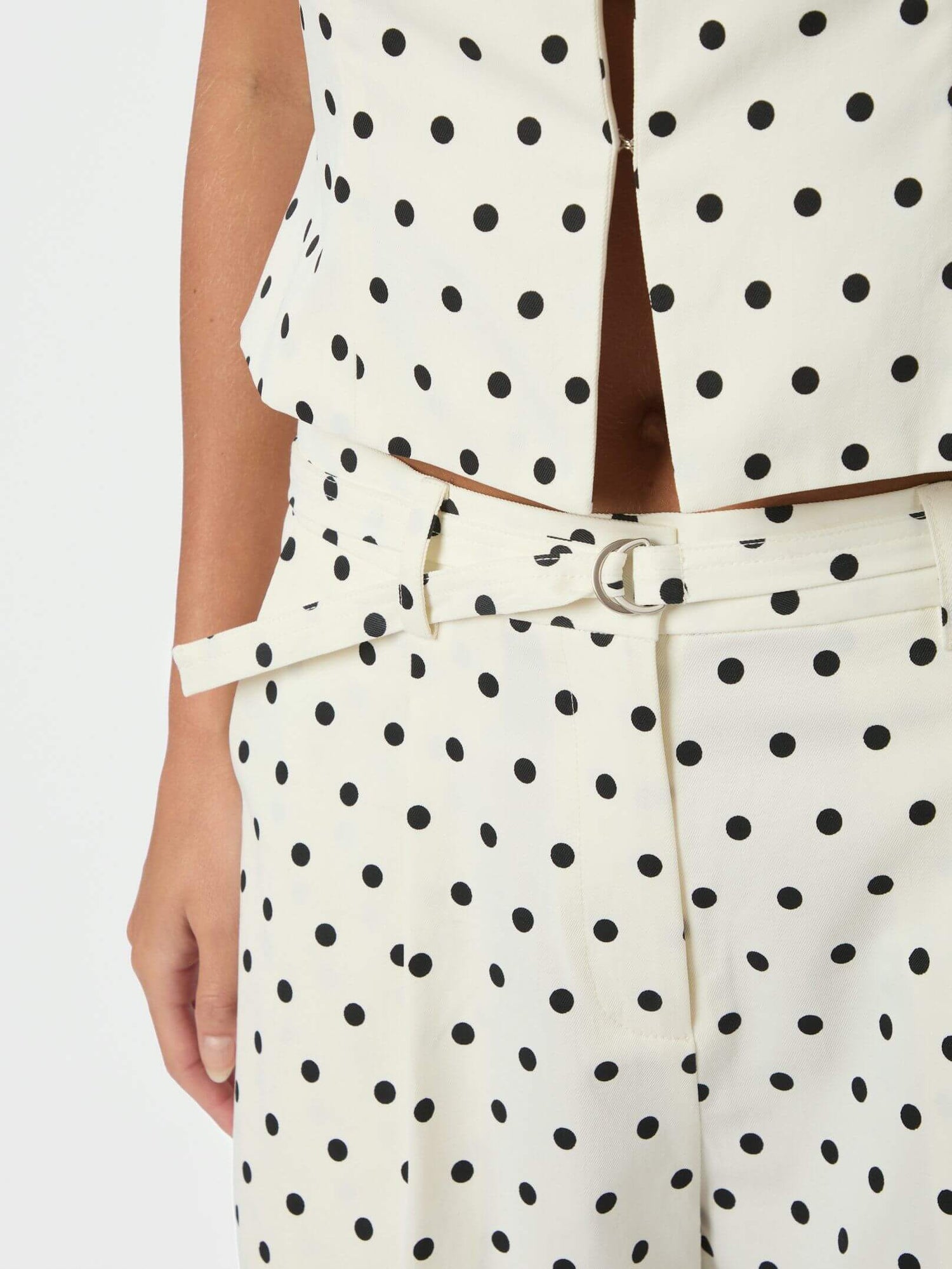 Malba Dot Pants - White