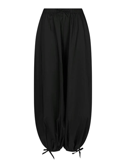 Roxane Balloon Poplin Pants - Black