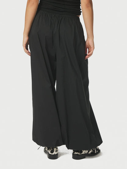 Roxane Balloon Poplin Pants - Black