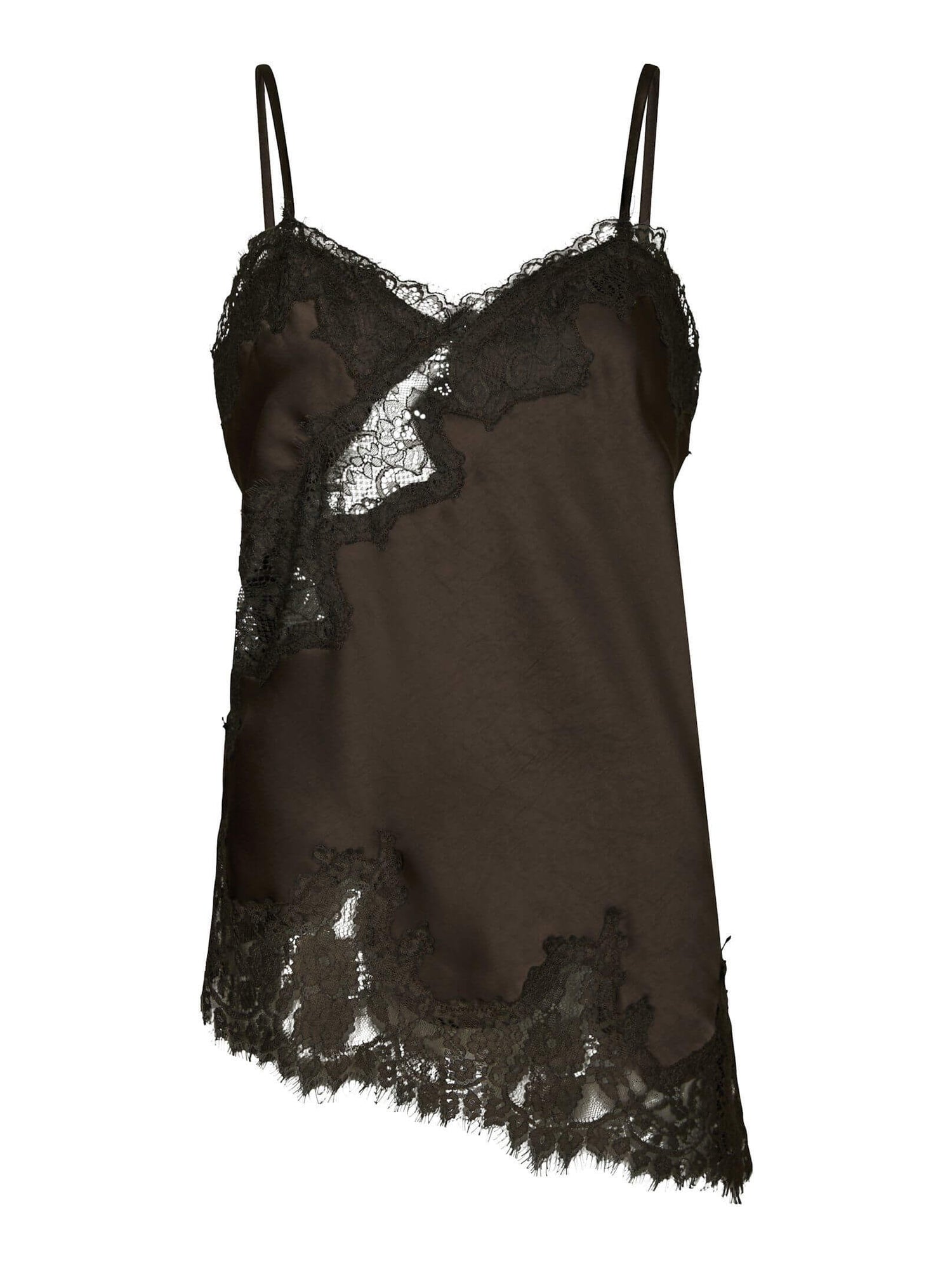 Viole Lace Top - Dark Brown