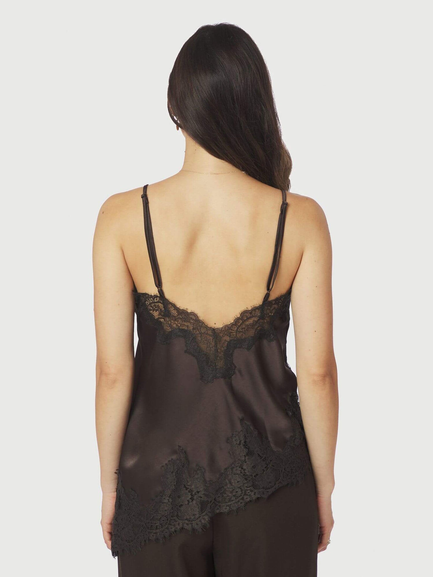 Viole Lace Top - Dark Brown