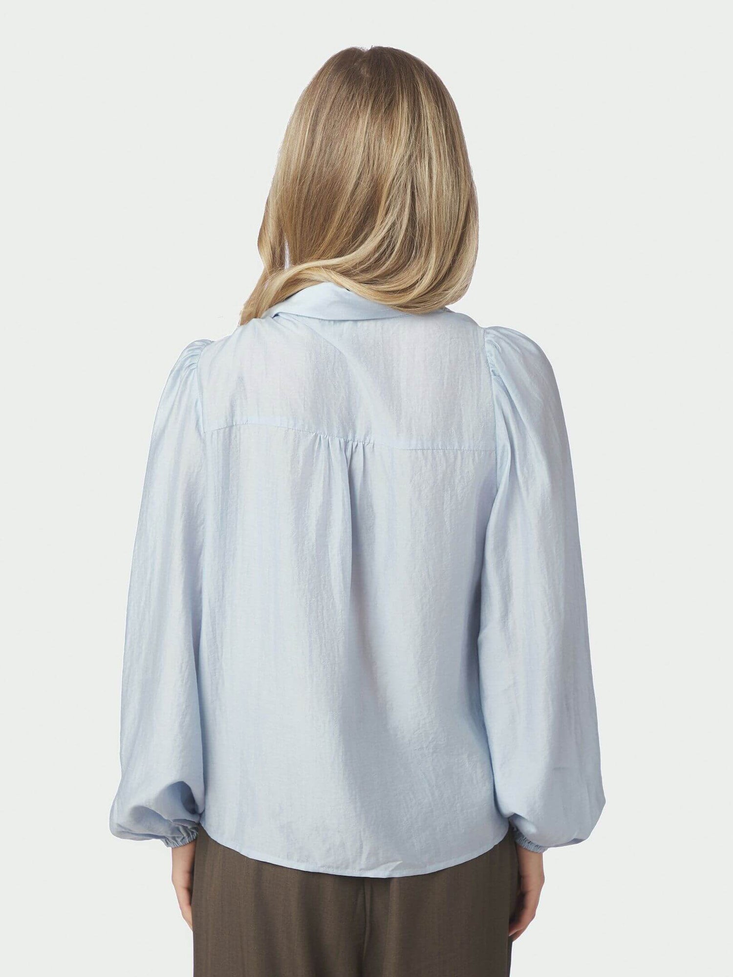 Selene Crisp Blouse - Light Blue