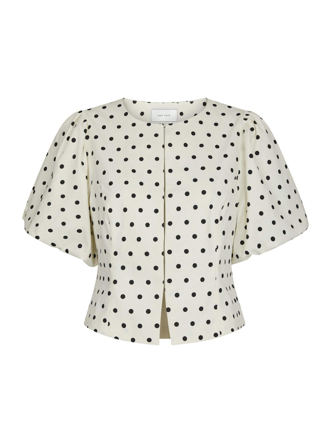 Anela Dot Blouse - White