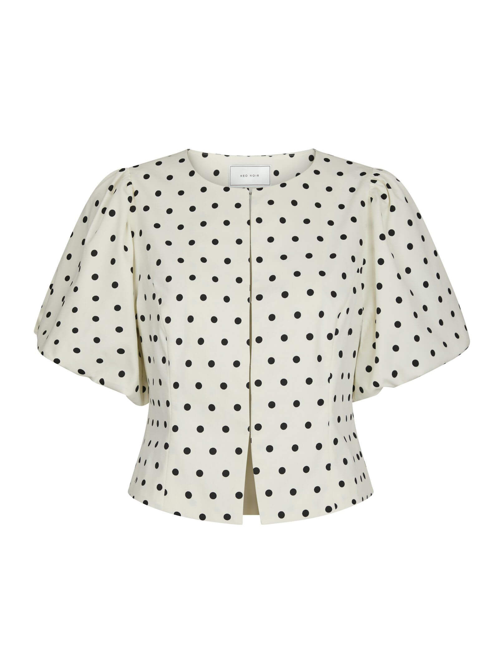 Anela Dot Blouse - White