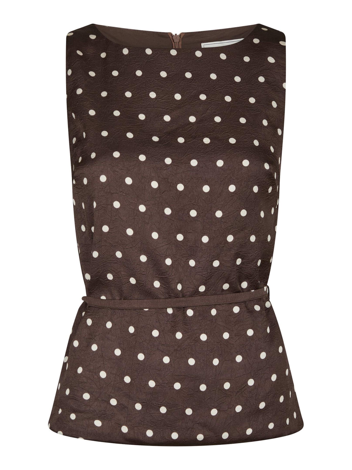 Nassa Big Dot Top - Dark Brown