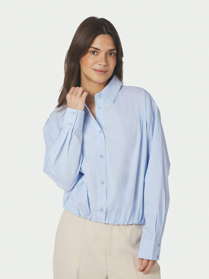 Emmana C Poplin Shirt - Light Blue