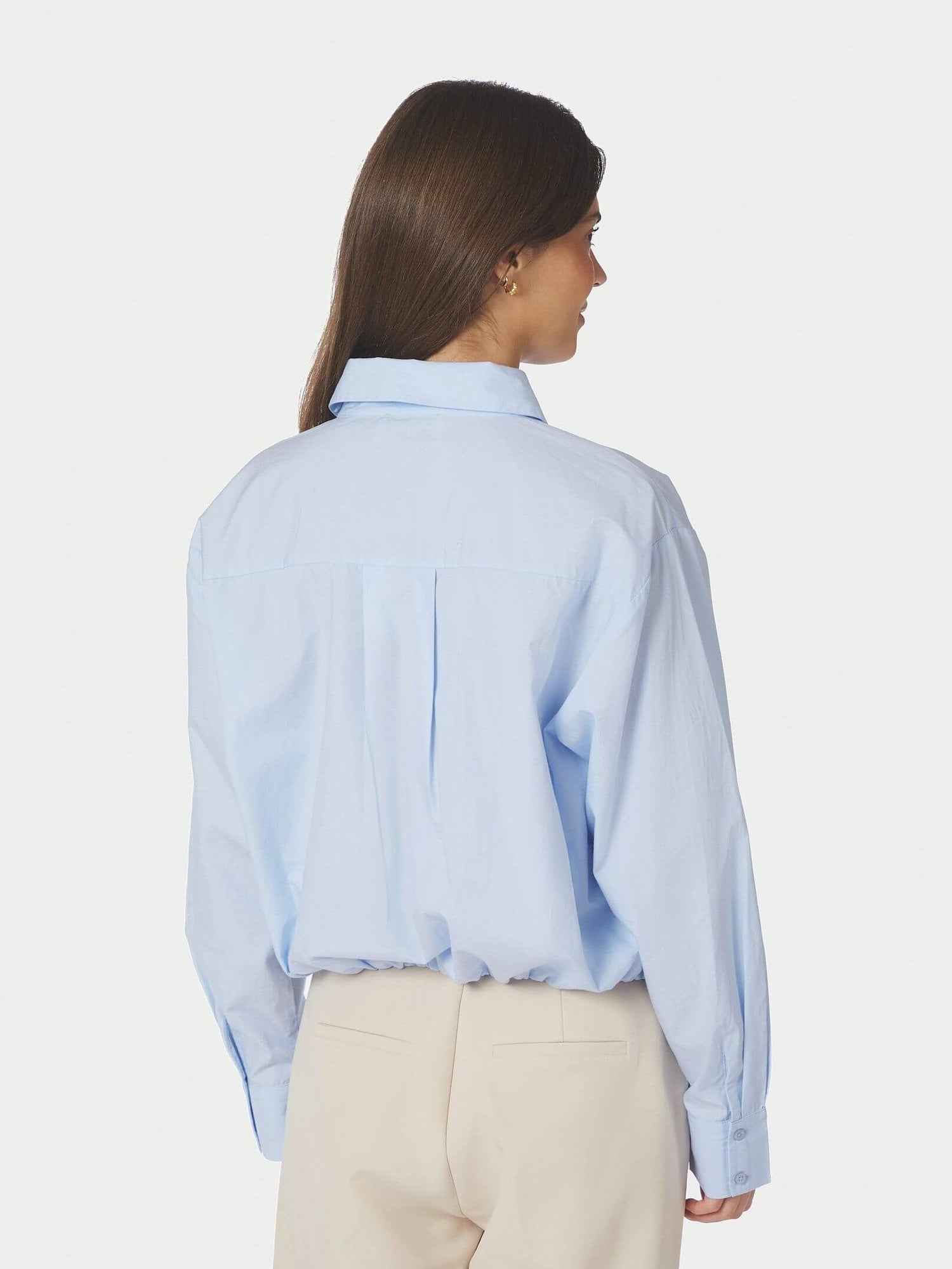 Emmana C Poplin Shirt - Light Blue
