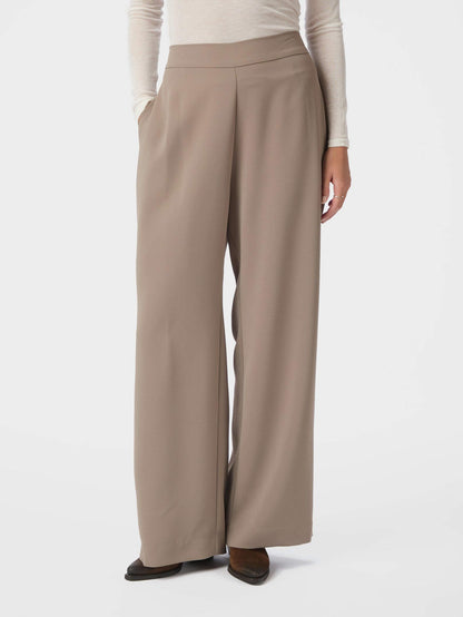 Lunet Crepe Pants - Taupe