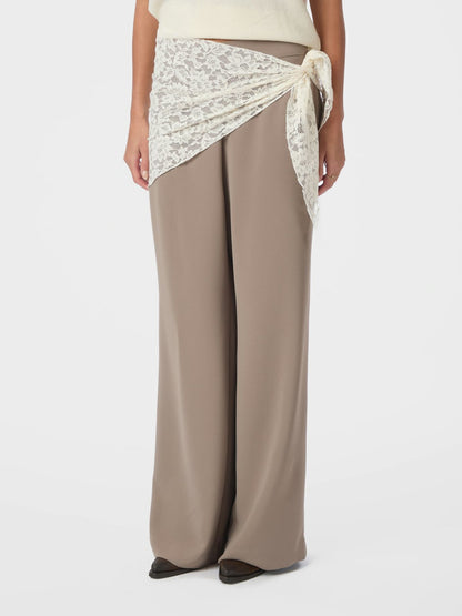 Serina Lace Scarf - Creme