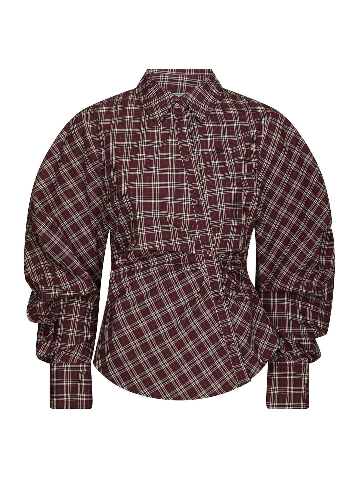 Neoella Medium Check Shirt - Plum