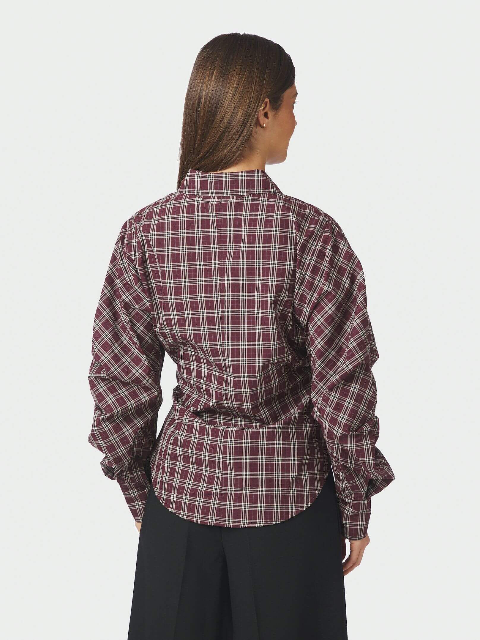 Neoella Medium Check Shirt - Plum