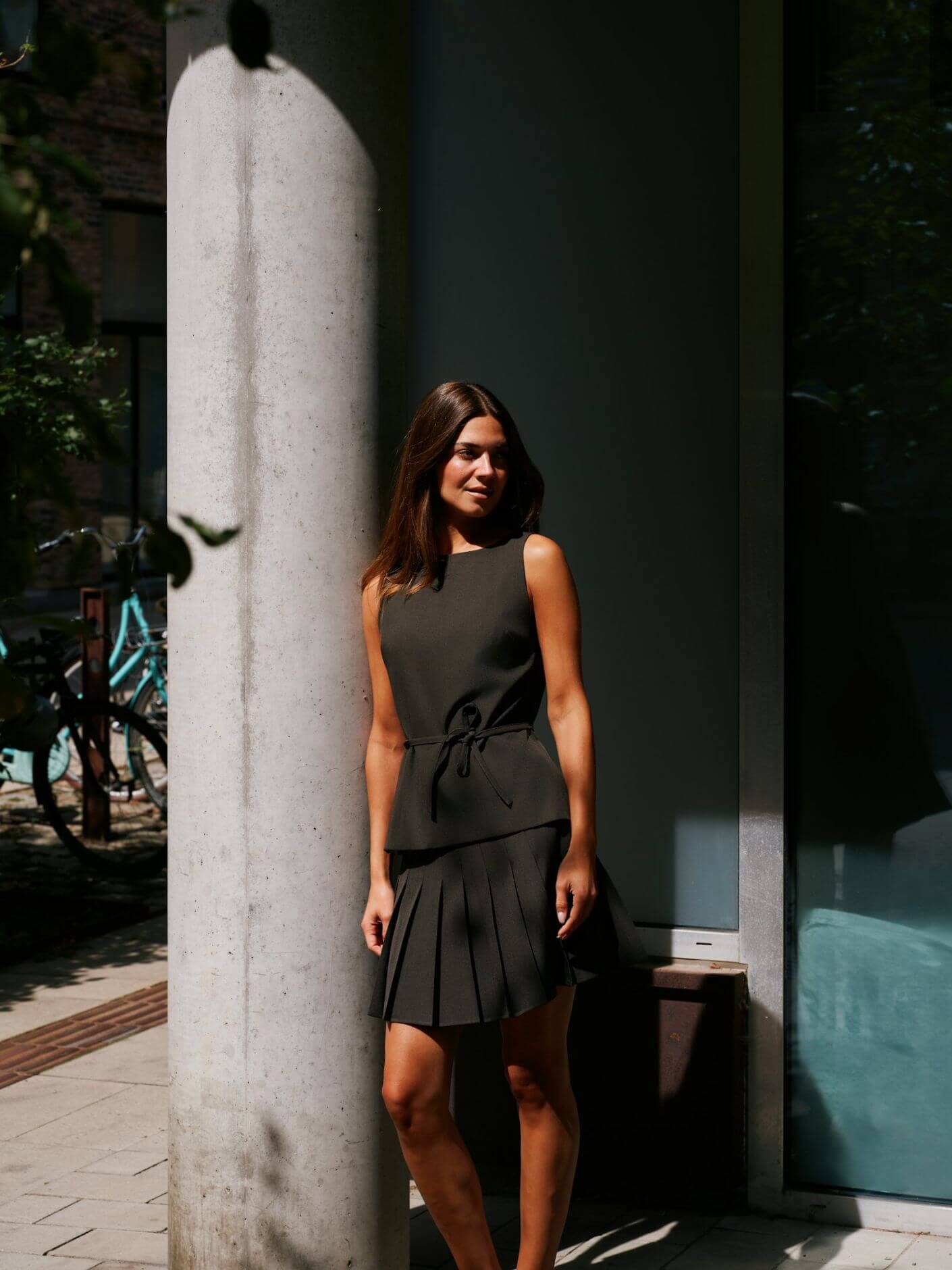 Laurina Structure Skirt - Dark Brown