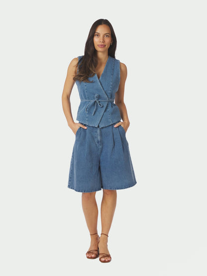 Rosel Denim Shorts - Blue