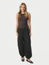 Roxane Balloon Linen Pants - Black