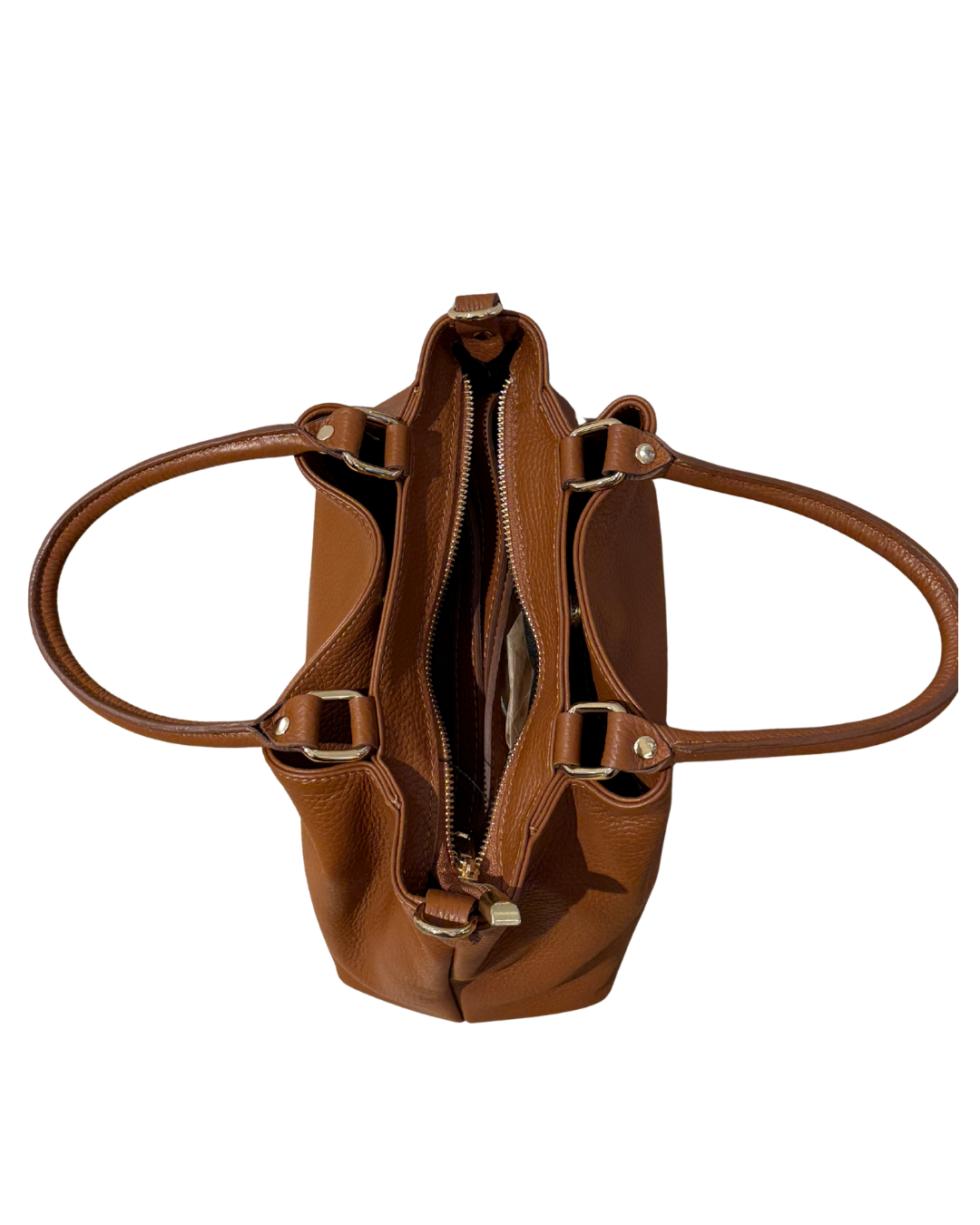 Leather Bag Medium - Cognac
