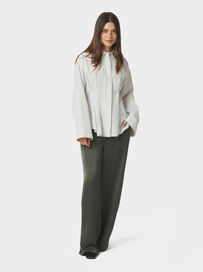 Lytra Double Stripe Shirt - White Stripe