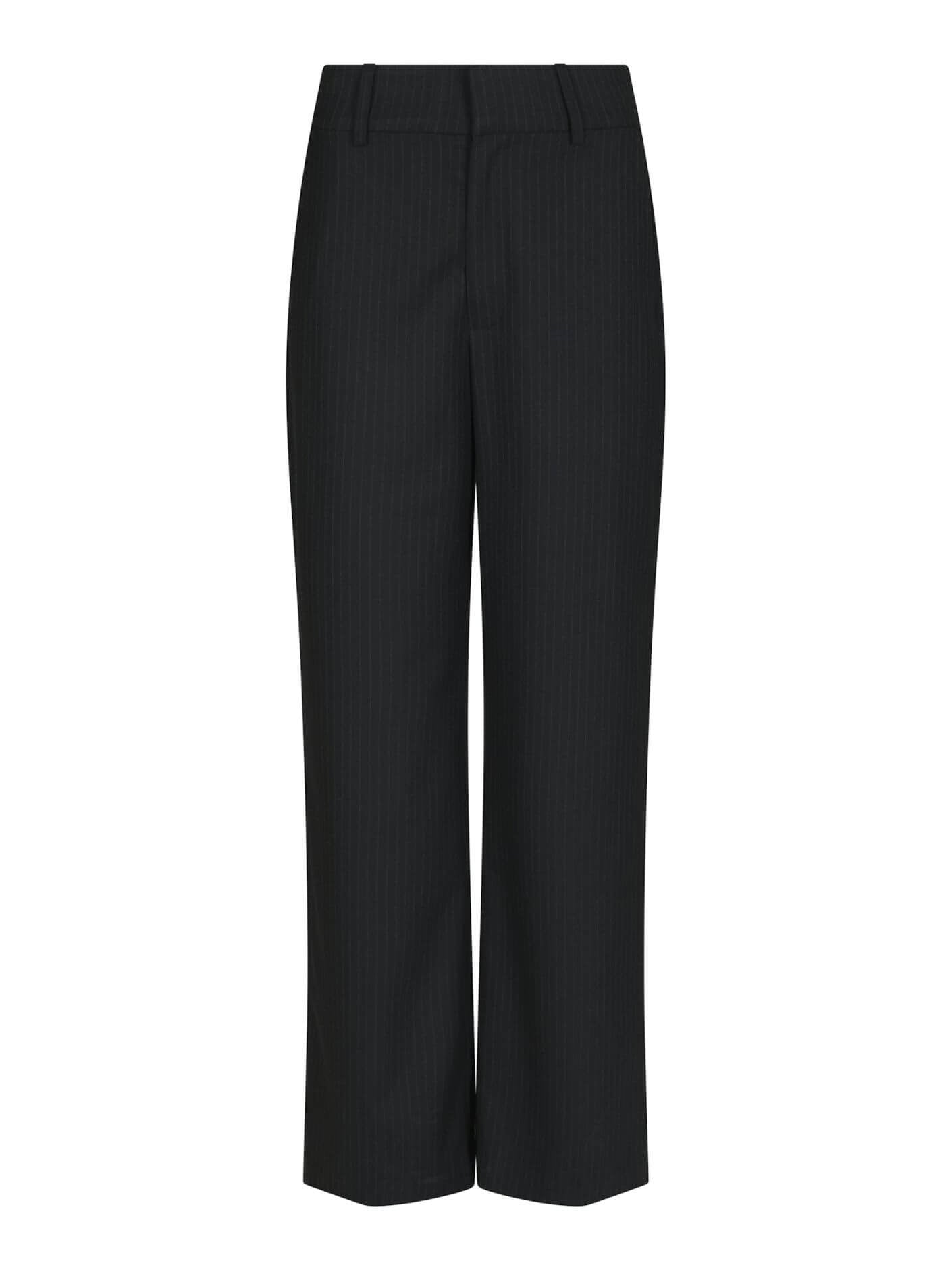 Nathalie Slim Pinstripe Pants - Dark Navy