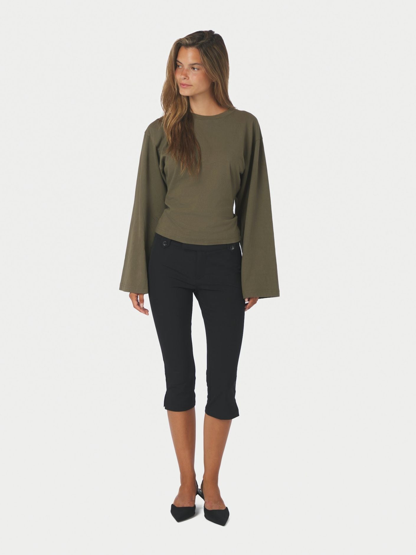 Shawnee Capri Stretch Pants - Black