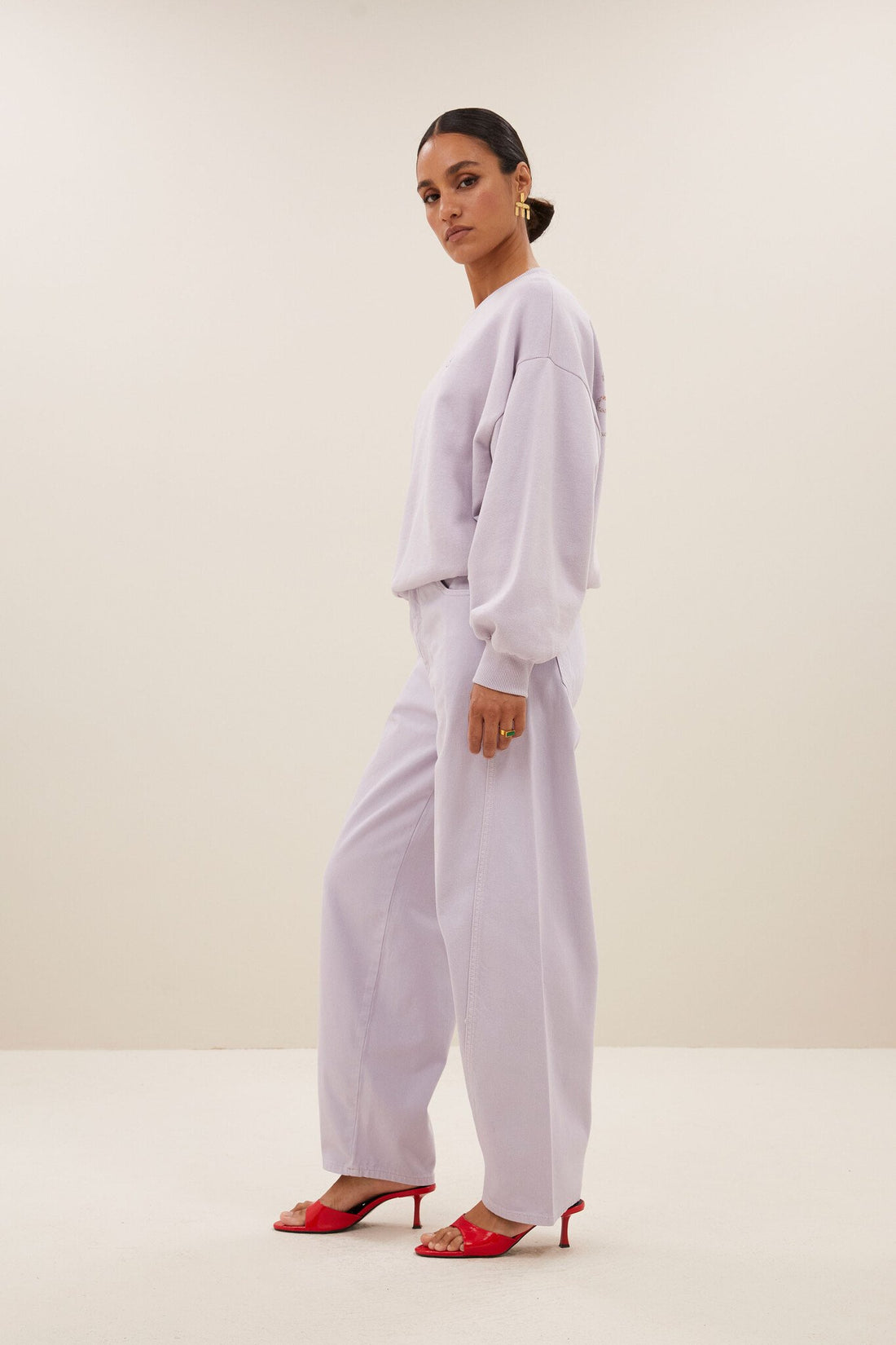bibi disco sweater - pastel lilac