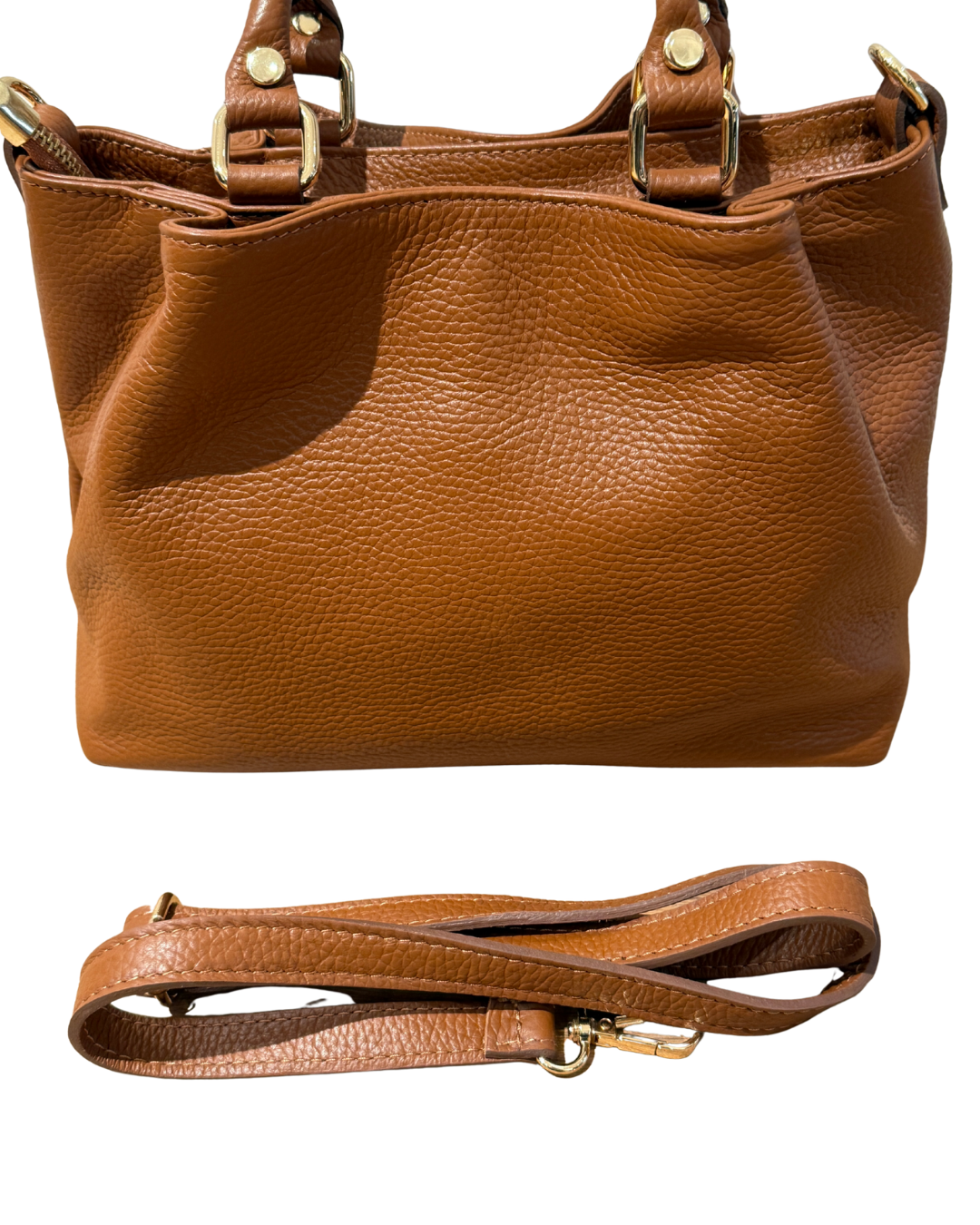 Leather Bag Medium - Cognac