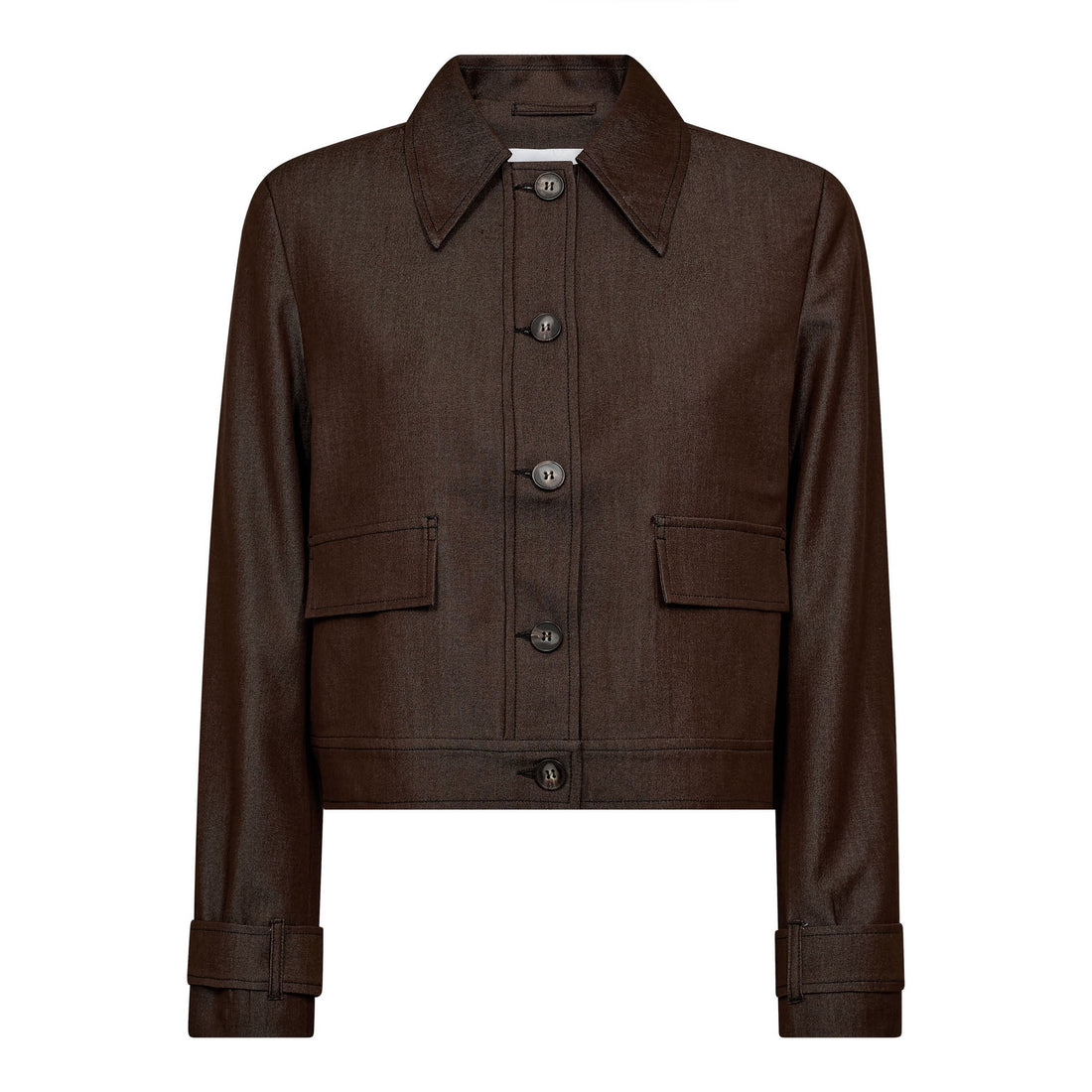 TerryCC Denim Jacket - Dark Brown