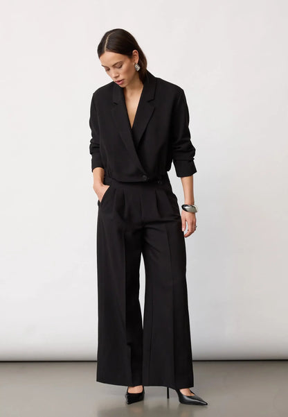AcileCC Pleat Pant - Black