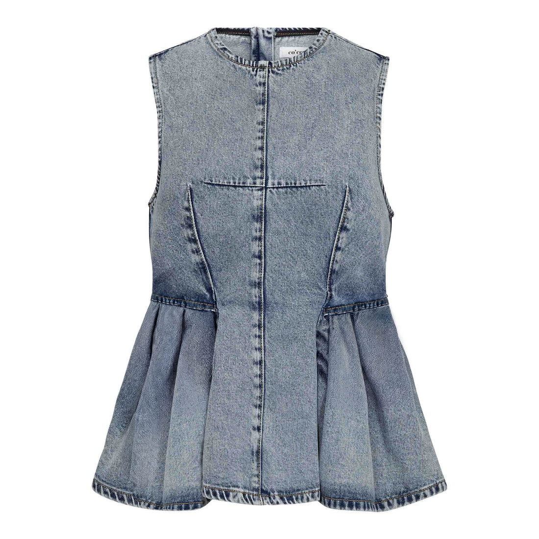 PancyCC Denim Top - Fade Denim