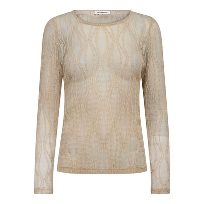 MarcyCC Mesh O-blouse - Bone