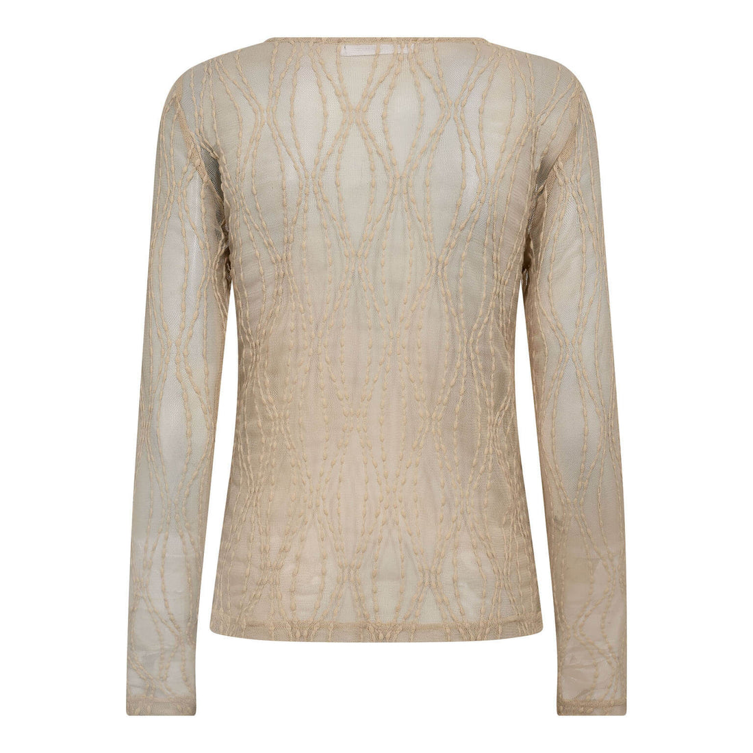 MarcyCC Mesh O-blouse - Bone