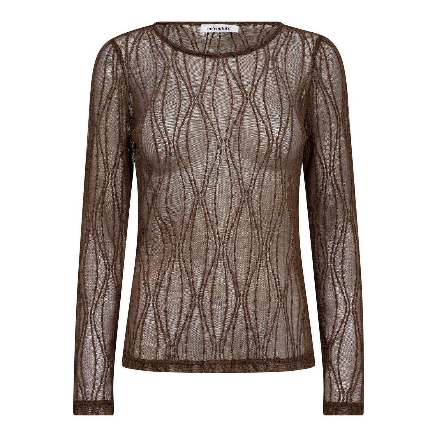 MarcyCC Mesh O-blouse - Mocca