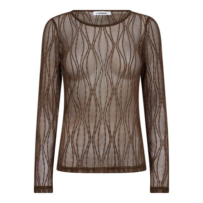 MarcyCC Mesh O-blouse - Mocca