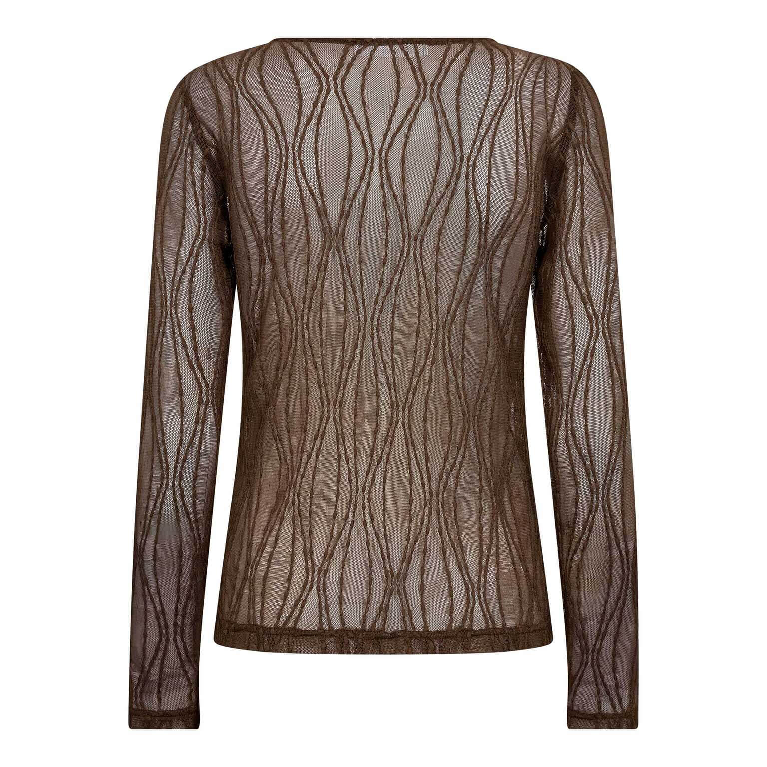 MarcyCC Mesh O-blouse - Mocca