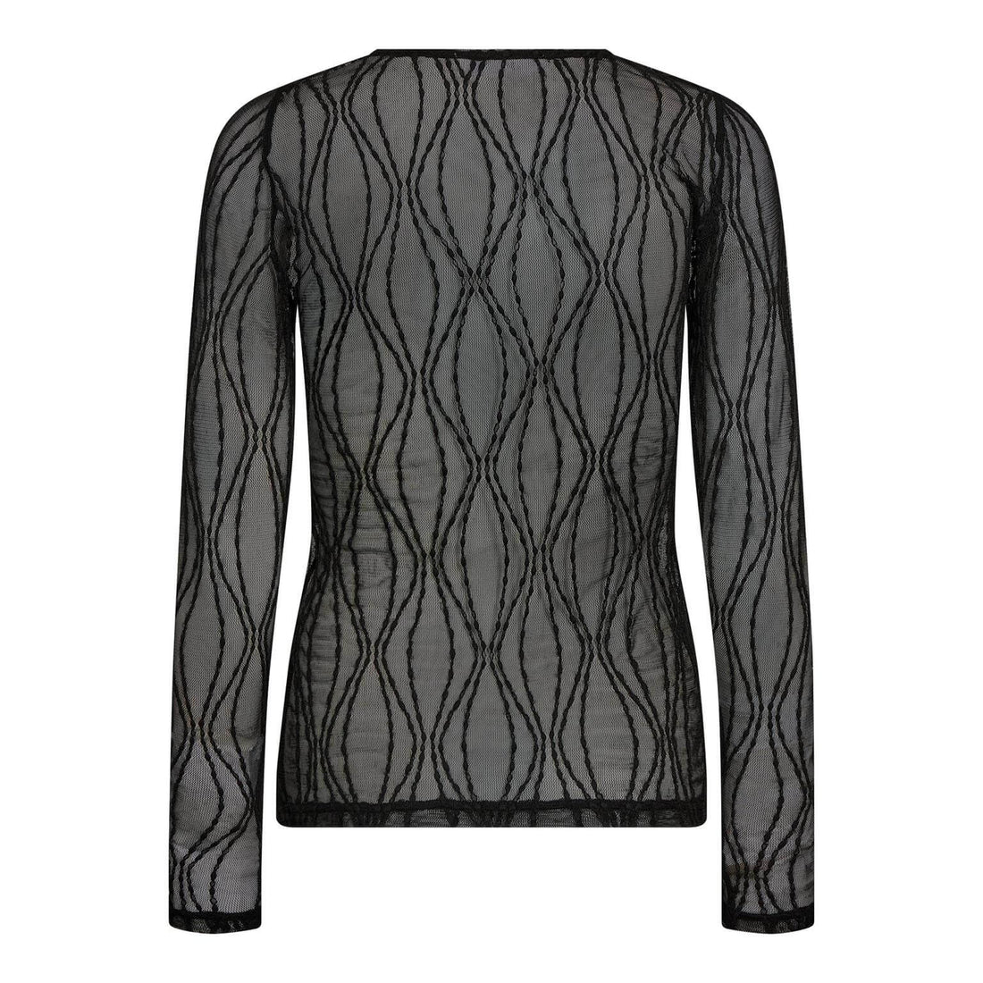 MarcyCC Mesh O-blouse - Black
