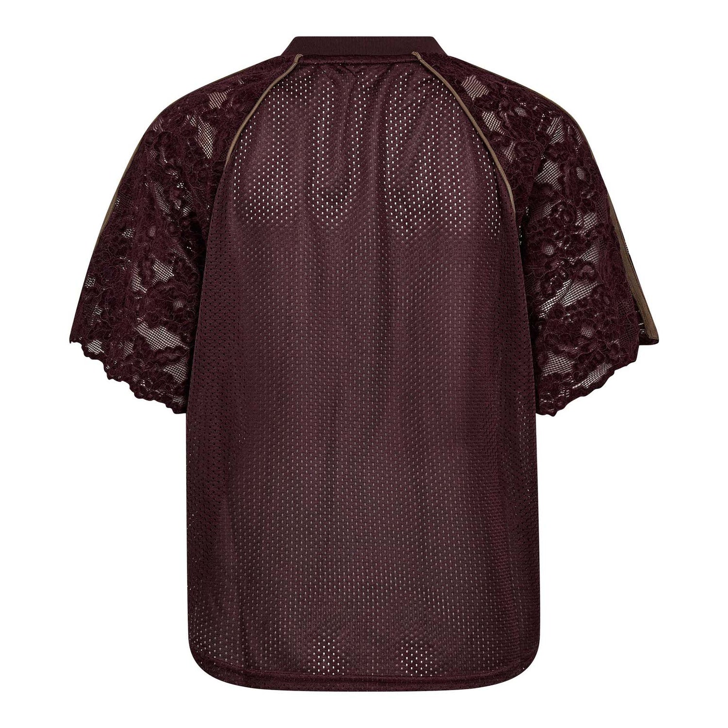 TreyCC Lace Tee - Walnut
