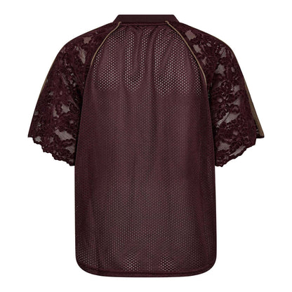 TreyCC Lace Tee - Walnut