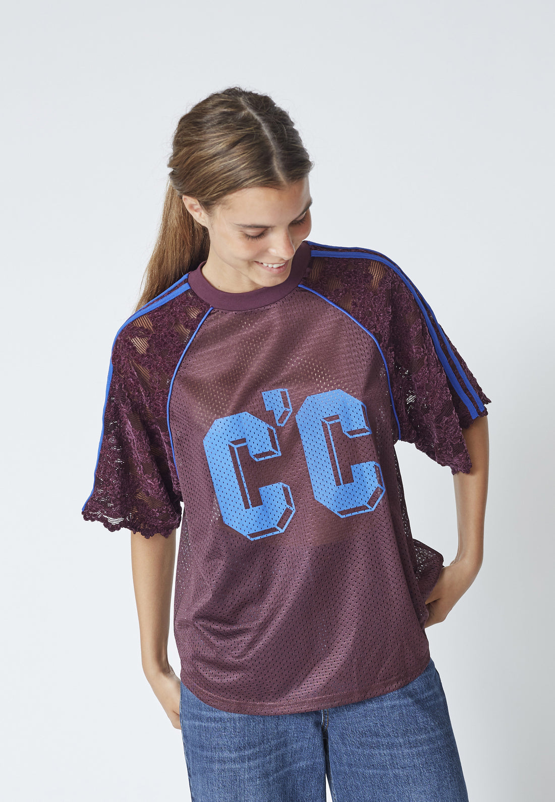 TreyCC Lace Tee - New Blue