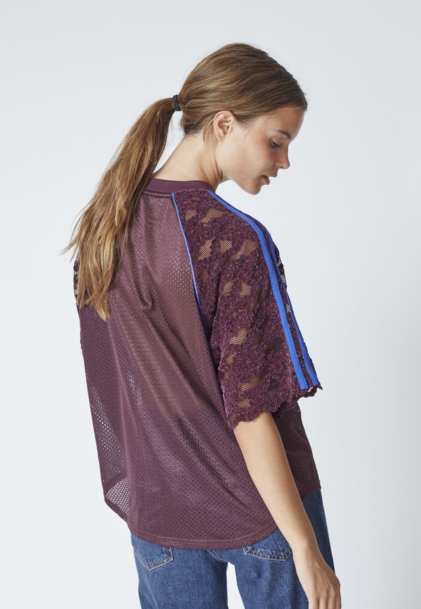 TreyCC Lace Tee - New Blue