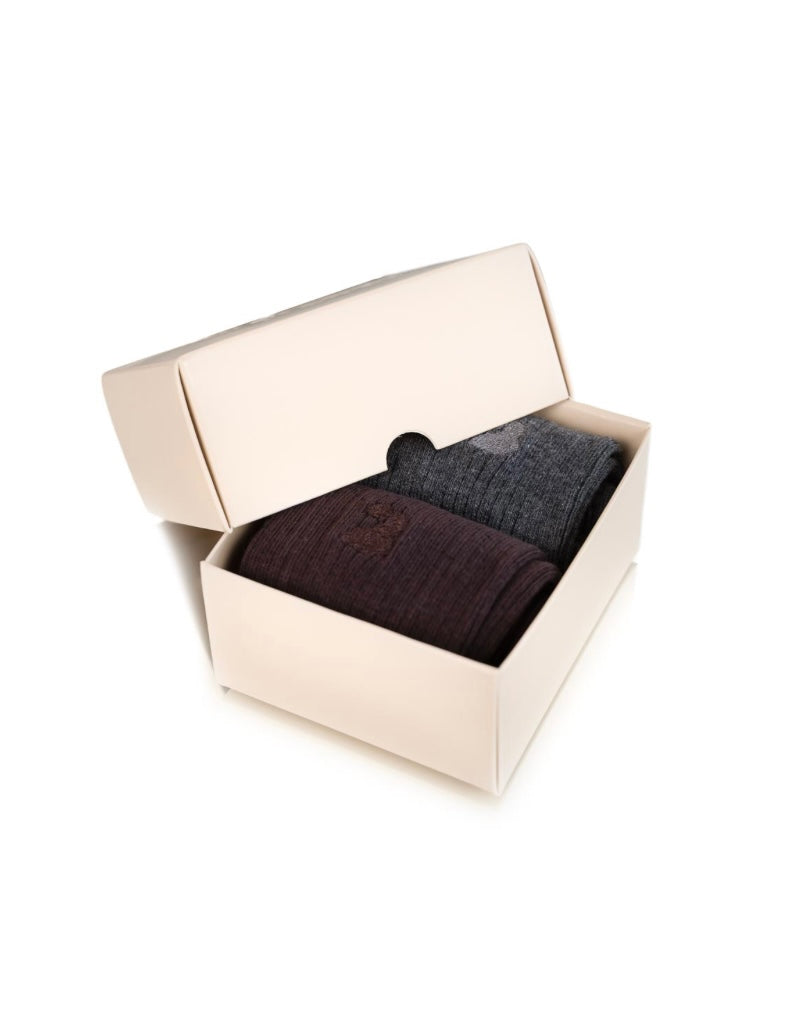 LO_Zaira 2 pack - grey mel / Chocolate