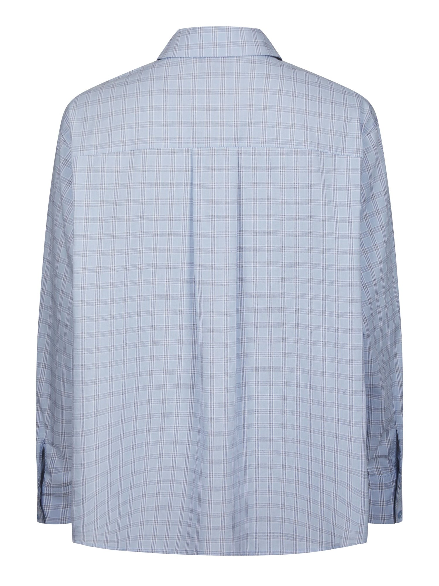 Dalma Triple Check Shirt - Light Blue