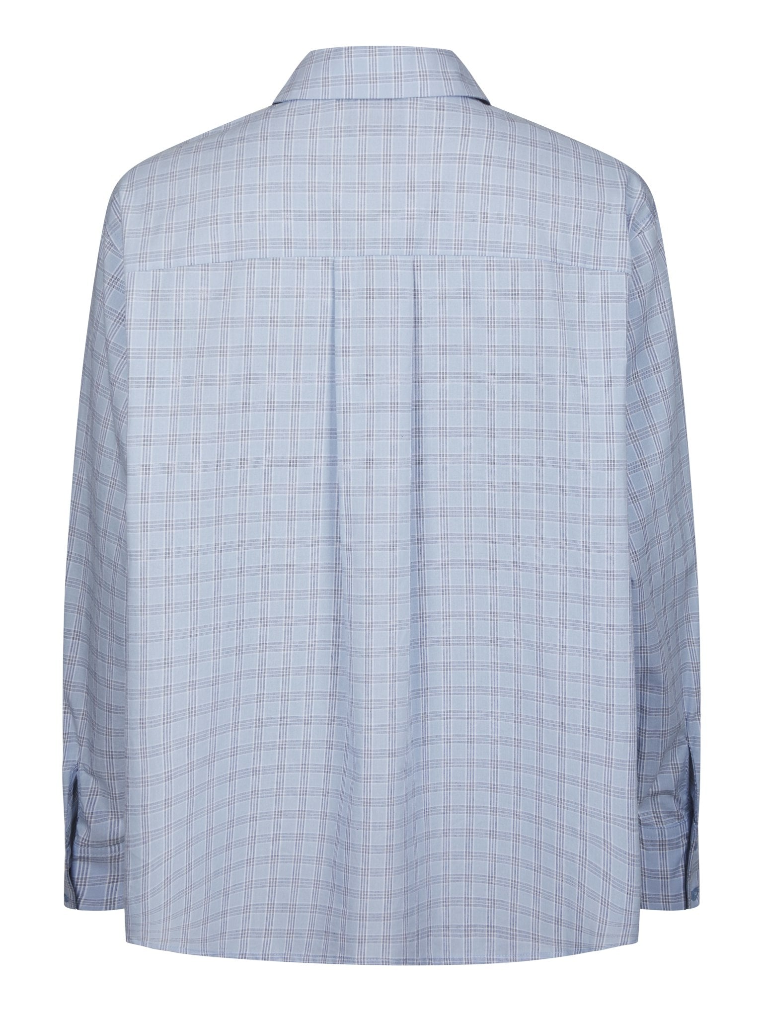 Dalma Triple Check Shirt - Light Blue