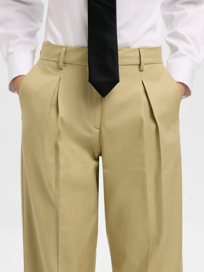 Slftapered-dora pant - Slate green