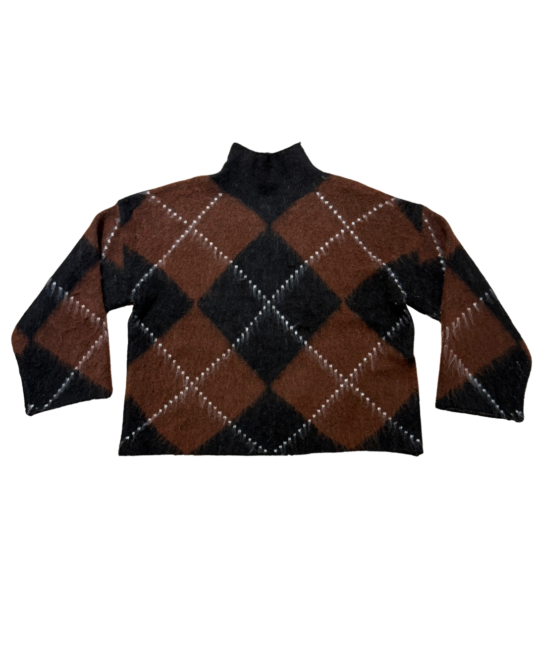 Ivy Check Knit - Black