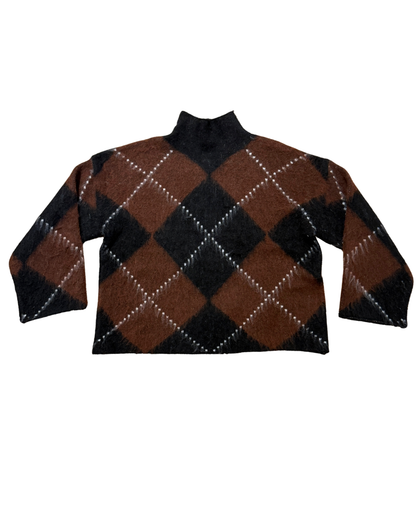 Ivy Check Knit - Black