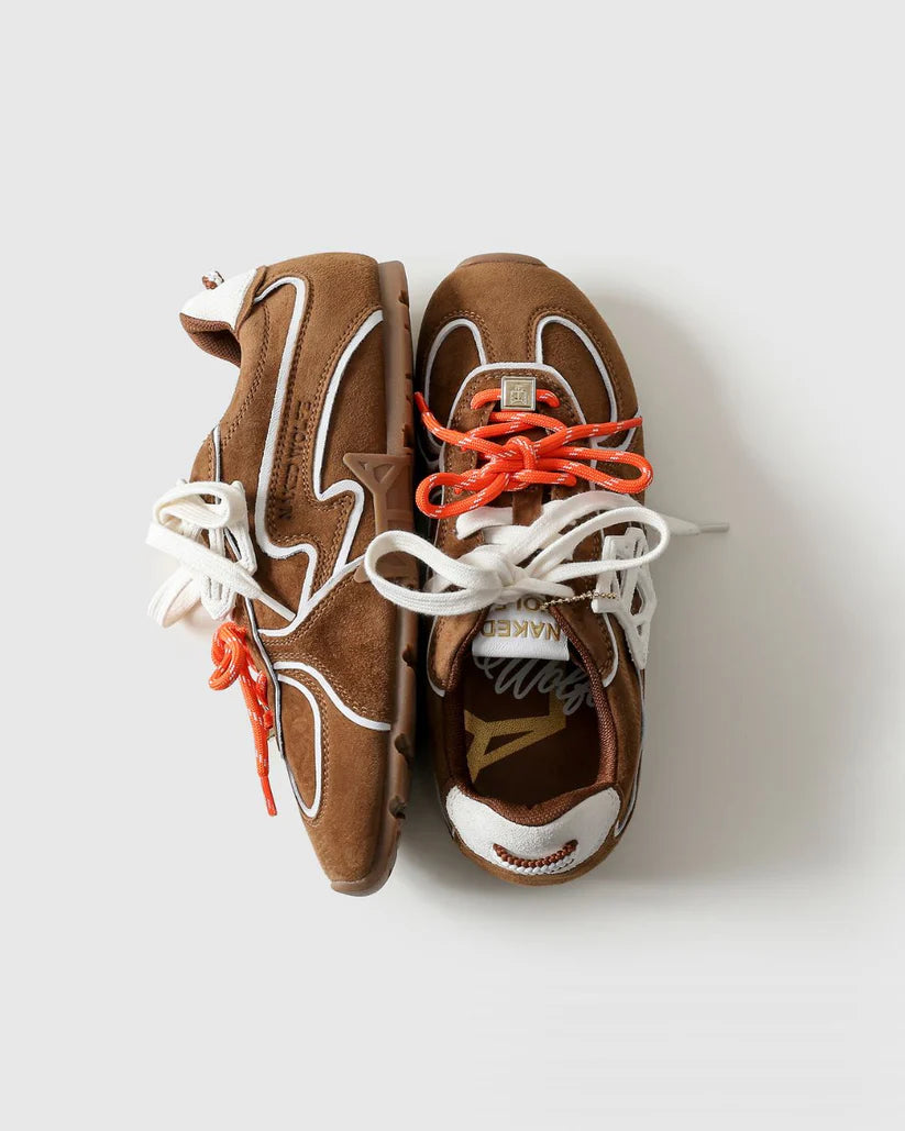 Adored Sneaker - Tan/White Suede
