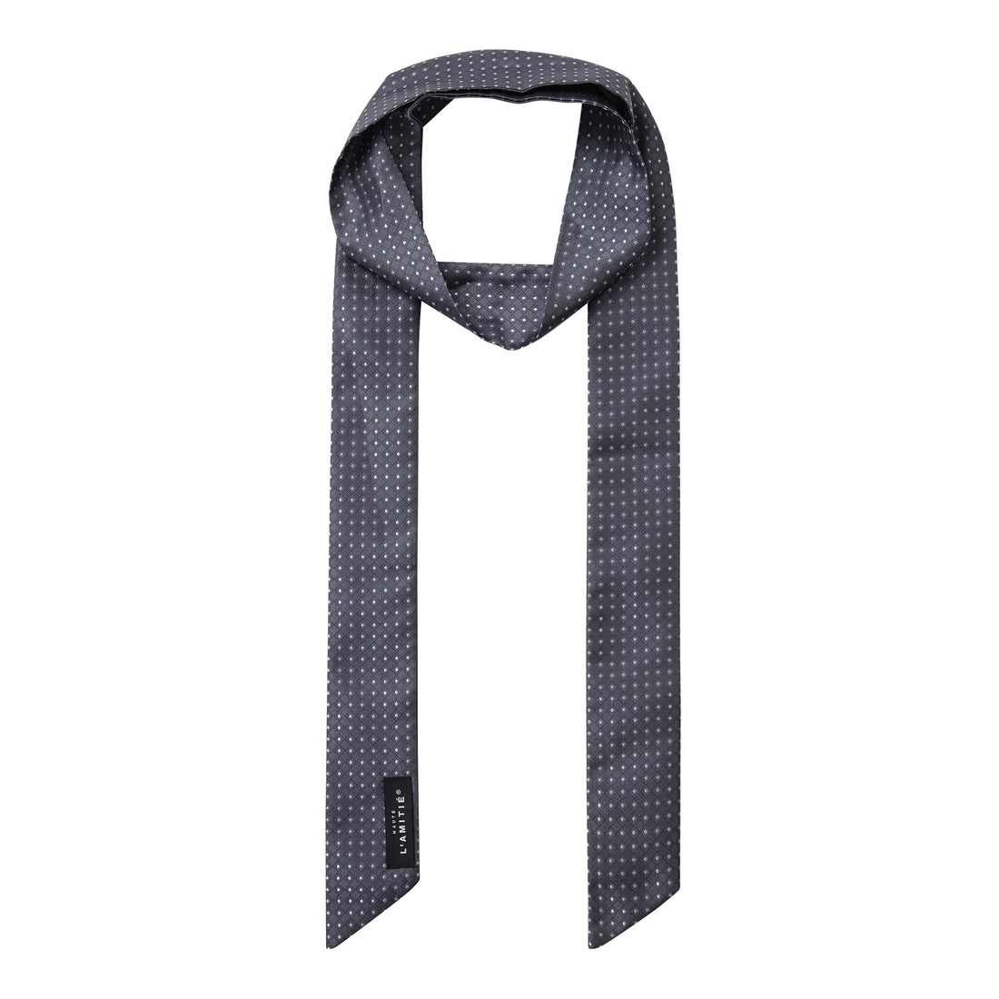 Rhomb Tie Scarf - Grey